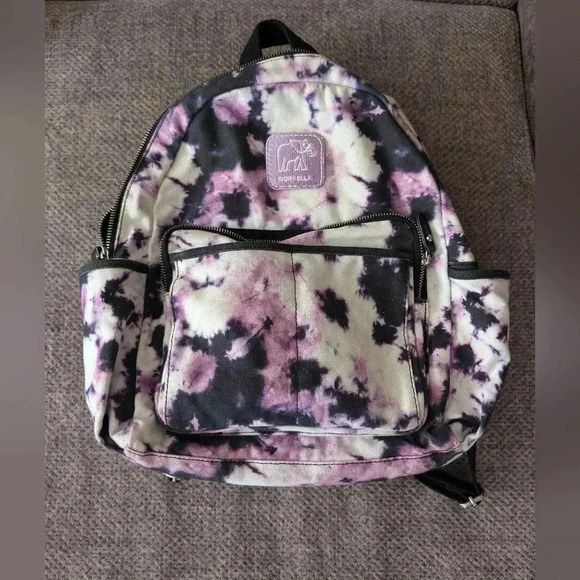 Ivory Ella Purple Tie Dye Backpack - Picture 1 of 6